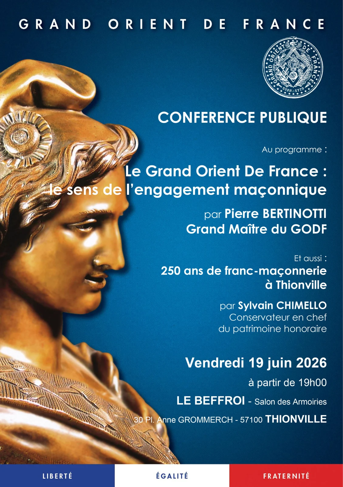 Illustration géométrique originale : À Thionville, 250 ans de présence maçonnique mis en perspective
