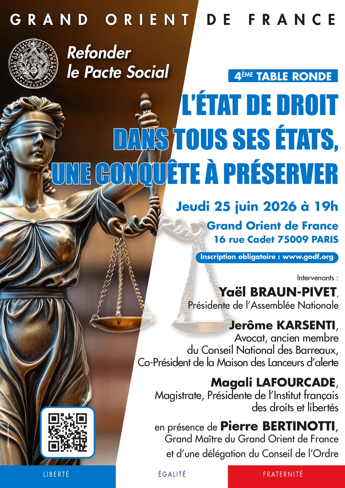 Illustration géométrique originale : État de droit et fin de vie : deux débats exigeants