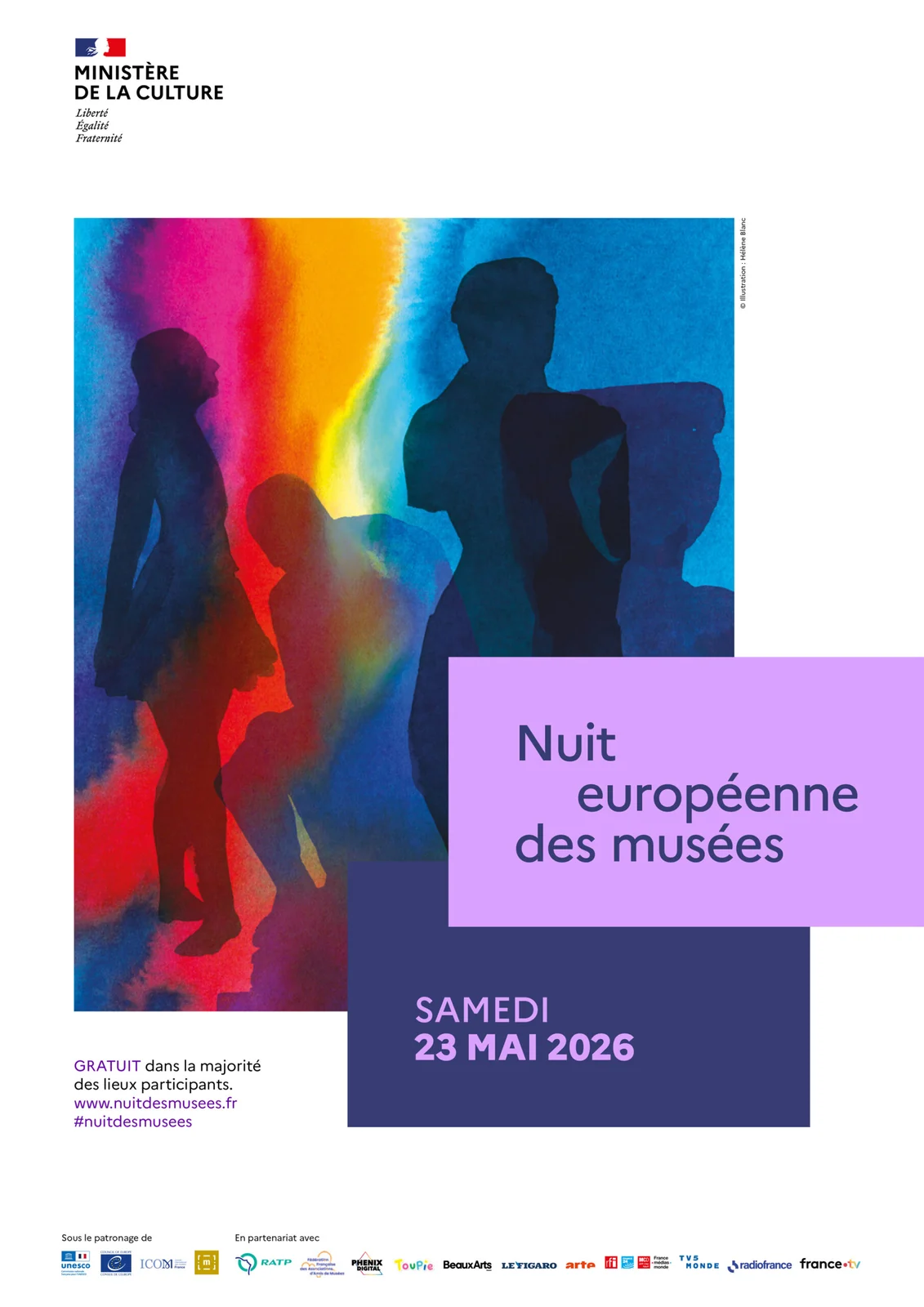 Illustration géométrique originale : La franc-maçonnerie ouvre ses collections pour la Nuit des musées