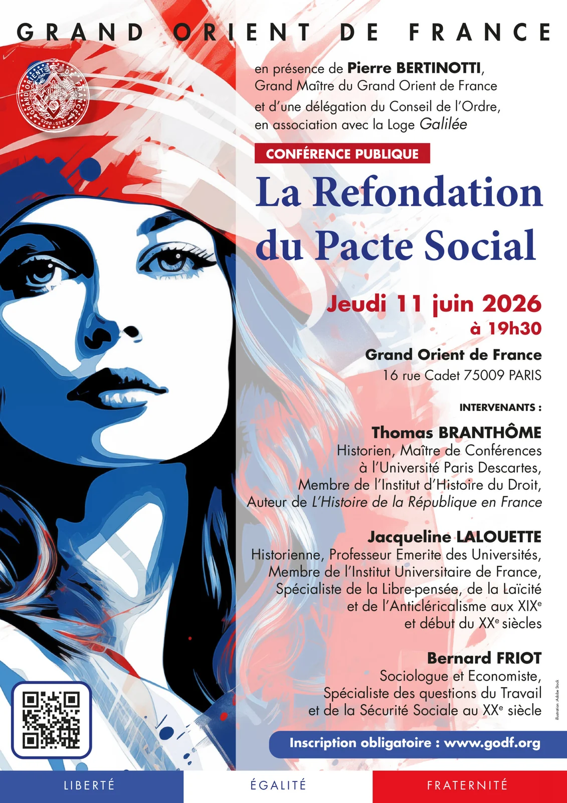 Illustration géométrique originale : Refonder le pacte social : que peut apporter le débat maçonnique ?